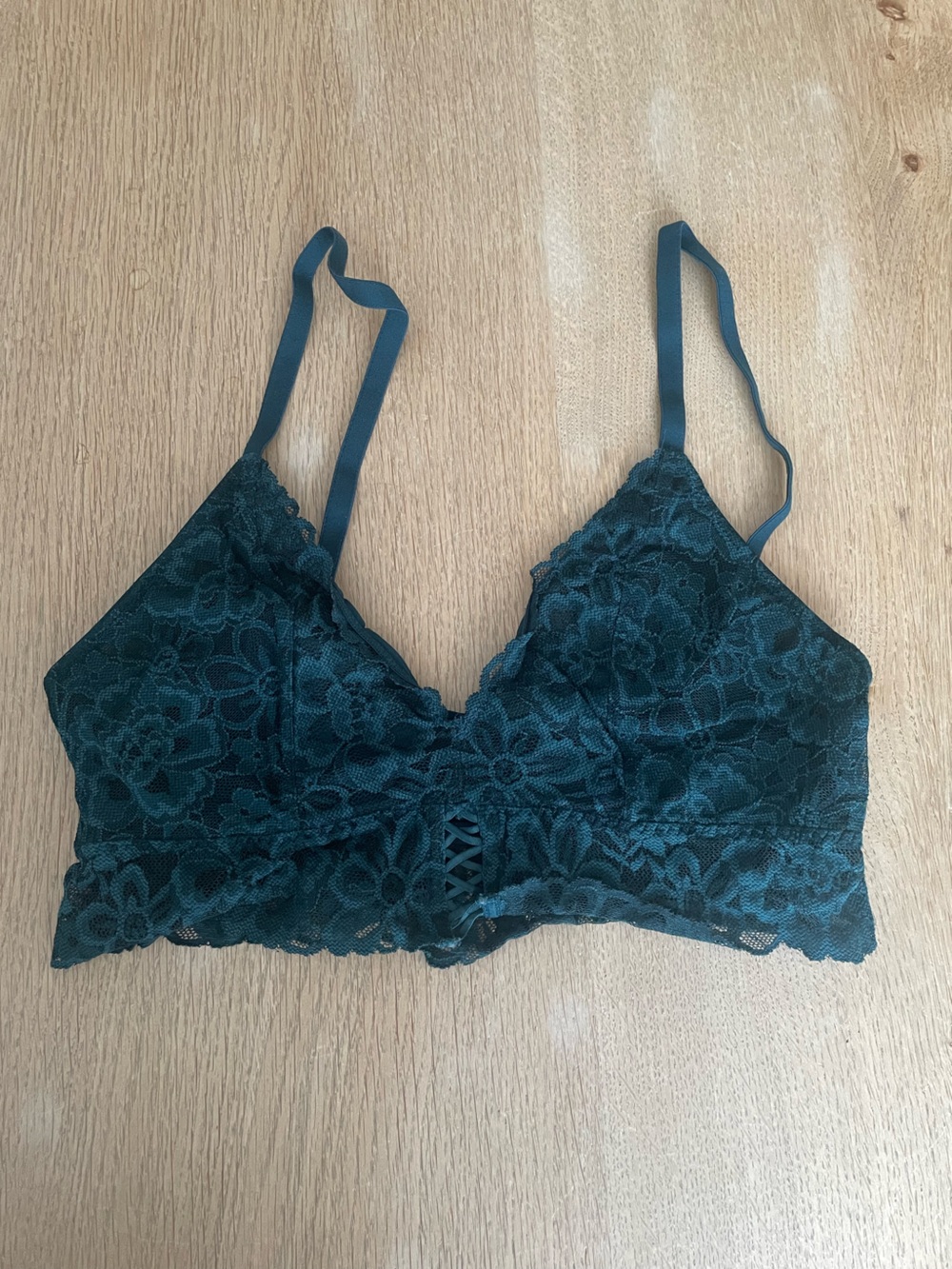Victoria's Secret Lace Bralette in Deep Teal
